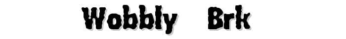 Wobbly (BRK) font